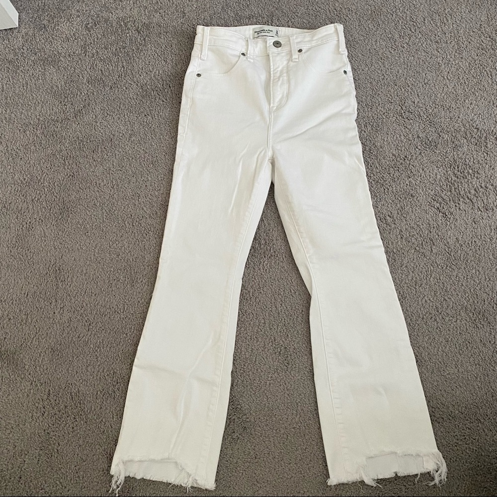 Abercrombie & Fitch High Rise Ankle Flare Jeans